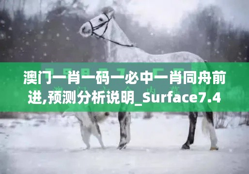 澳门一肖一码一必中一肖同舟前进,预测分析说明_Surface7.408