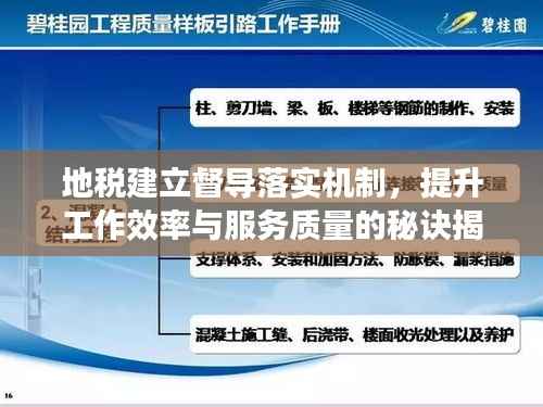 地税建立督导落实机制,提升工作效率与服务质量的秘诀揭秘