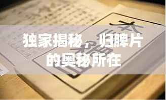 独家揭秘，归脾片的奥秘所在